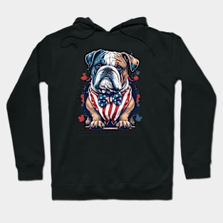 Bulldog 4th of July Hoodie